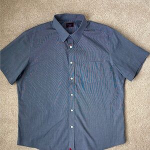 UNTUCKit Men's Casual Blue Button Down Shirt